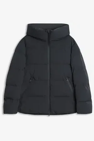 Blonde No.8 Steppjacke LENA hoher Stehkragen und große Kapuze schwarz 42