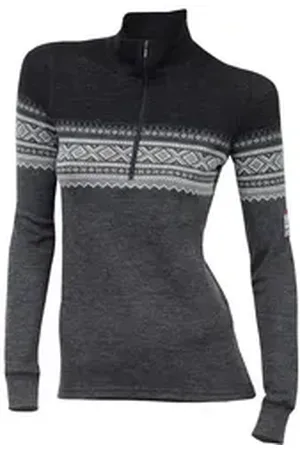 Aclima Strickfleece-Pullover DesignWool Marius Mockneck - Pullover aus Merinowolle für Damen XL