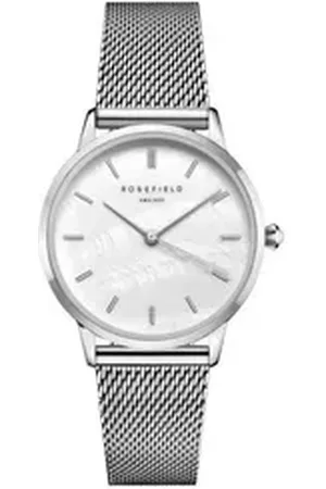 ROSEFIELD Quarzuhr Damenuhr Pearl Edit Mesh Silber Perlmutt RMSMS-R08 silberfarben
