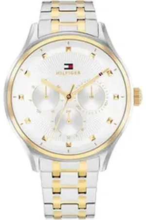 Tommy Hilfiger Multifunktionsuhr GIANNA 1782750, Quarzuhr, Armbanduhr, Damenuhr, Edelstahlarmband, analog, Tag silberfarben