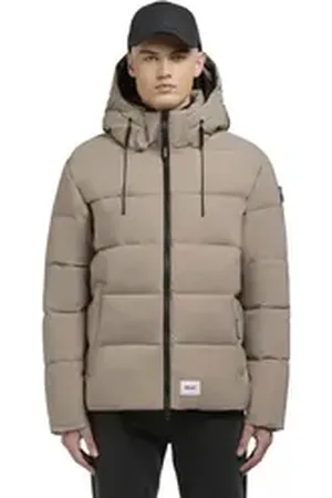 Khujo Winterjacke Loga2-YM Steppjacke mit abnehmbarer Kapuze und Rucksackträgern beige|braun XL (54)