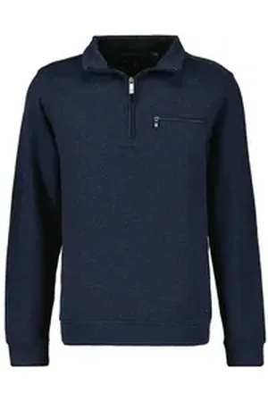 Ragman Stehkragenpullover blau 52