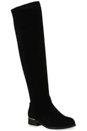 VAN HILL 902288 Overkneestiefel Schuhe schwarz 36 EU