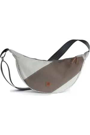 360 Grad 360Grad Schultertasche crossbody Schultertasche Roop Moonbag, recyceltes Segeltuch weiß