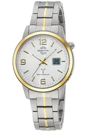 Master Time Funkuhr Funk Expert Titan Bicolor silberfarben