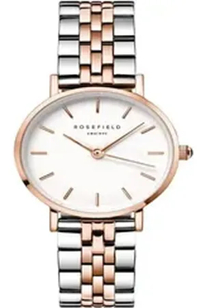 ROSEFIELD Quarzuhr Damenuhr Small Edit Silber Rosegold Bicolor 26SRGD-271 silberfarben