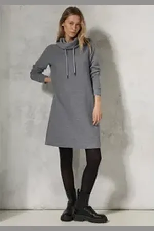 CECIL Strickkleid mit Streifen grau XL (44)