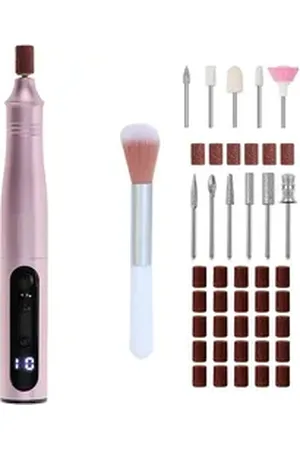 Adler Maniküre-Pediküre-Set AD 2181, elektrischer Nagelfräser, Maniküre Pediküre Set, Nagelfeile, pink rosa