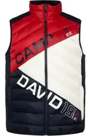 Camp David Steppweste Weste Steppweste (1-tlg) rot M