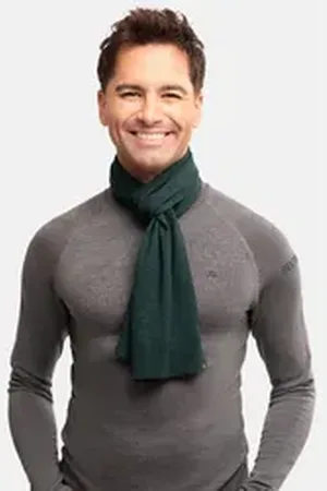 DANISH ENDURANCE Wollschal Merino, Für Damen & Herren, vielseitiger Merino Schal, wärmend & juckfrei grün