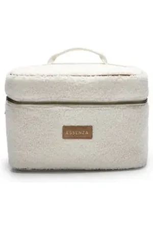 Essenza Kulturbeutel Tracy Teddy (1-tlg), aus weichem Teddystoff beige