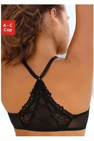 Buffalo Push-up-BH mit modischen Racerback, Dessous schwarz 85