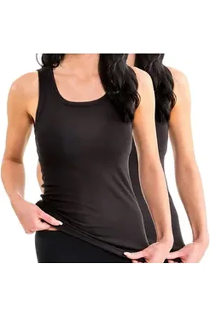 Hermko Funktionsunterhemd 61325 2er Pack Damen Longshirt Funktionswäsche schwarz 36/38 (S)