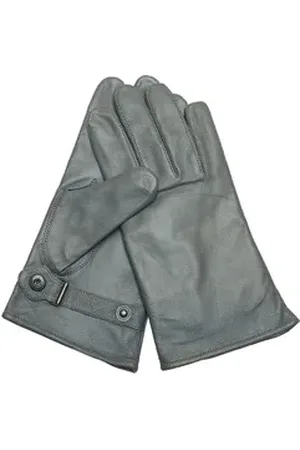 Mil-tec Lederhandschuhe Bundeswehr Lederhandschuhe grau gefüttert Gefüttert grau 10 (XL)
