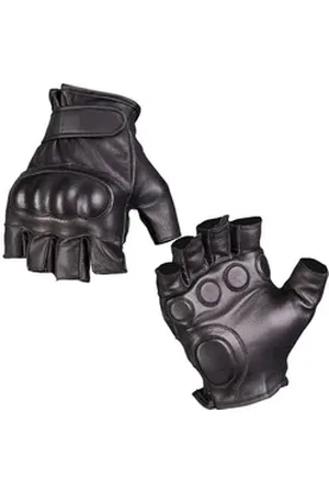 Mil-tec Lederhandschuhe Fingerlinge Tactical Leder schwarz M