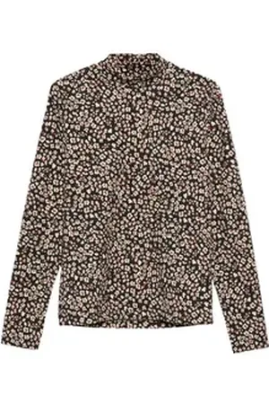 QS by s.Oliver Junior Langarmshirt mit All-Over Print schwarz 170/176