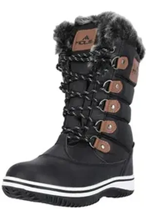 MOLS Enfield Stiefel mit modischem Kunstfell-Besatz schwarz 39 EU