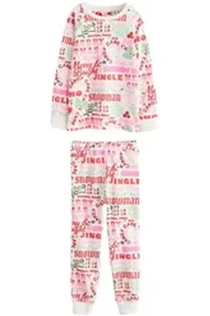 Next Pyjama Weihnachtlicher Pyjama aus 100 % Baumwolle (2 tlg) weiß 110 (5 J.)
