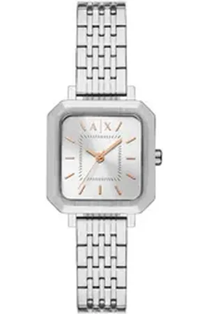 Giorgio Armani ARMANI EXCHANGE Quarzuhr AX5724, Armbanduhr, Damenuhr, Edelstahlarmband, analog silberfarben
