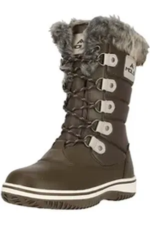 MOLS Enfield Stiefel mit modischem Kunstfell-Besatz braun 41 EU