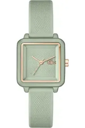 Lacoste Quarzuhr .12.12 FLOW 2001387, Armbanduhr, Damenuhr, analog, Silikonarmband grün