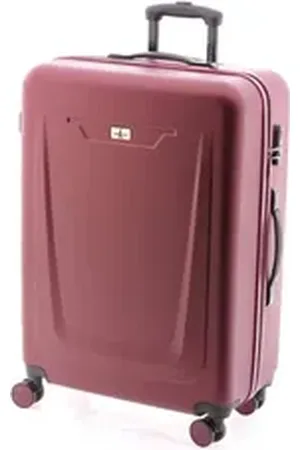John Travel Hartschalen-Trolley Koffer XL - 77 cm, 4 Rollen, Volumen 104 Liter, in 5 Farben rot