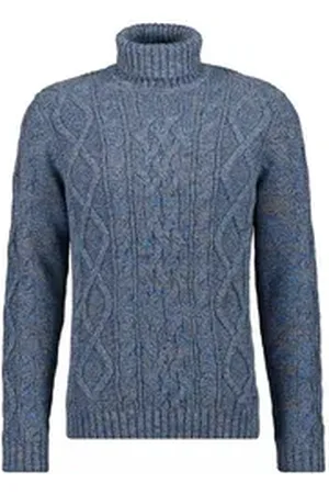 Ragman Rollkragenpullover blau 58