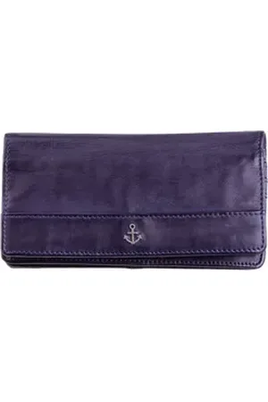 HARBOUR 2nd Geldbörse Luja B3.2223 Leder Geldbörse (1-tlg), gewaschenes Leder blau 18 cm x 9 cm x 2 cm