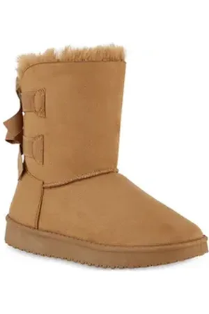 VAN HILL 902278 Damen Schlupfstiefeletten Winter Boots Warm Gefüttert Winterstiefelette Schuhe braun 40 EU