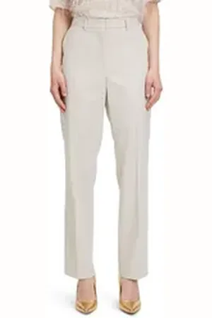 Betty & Co Betty&Co Anzughose Anzughose im Glitzer-Look Material beige|grau 46