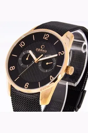 Obaku Chronograph Herrenuhr V171GMVBMB goldfarben