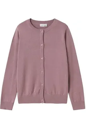NAME IT Strickjacke (1-tlg) Plain/ohne Details lila 116