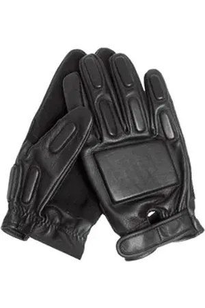 Mil-tec Lederhandschuhe Security Handschuhe mit Schutzpolster schwarz 11 (XXL)
