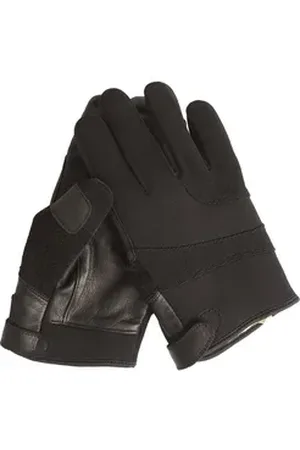 Mil-tec Schnittschutzhandschuhe Militär Fingerhandschuhe Neopren / Aramid Wasserabweisend schwarz XXL