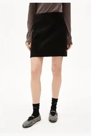 Armedangels Minirock ZAILAA CORDUROY Damen (1-tlg., Regular Fit) Webrock Regular Fit aus Bio-Baumwoll Mix schwarz XS/34