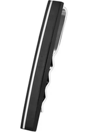 Karisma Krawattennadel Hochwertige Herren Edelstahl 316L Krawattennadel mit, Carbon-Composite/Krawattenklammer/Tie Clip Farbwahl KTC207 - Silber