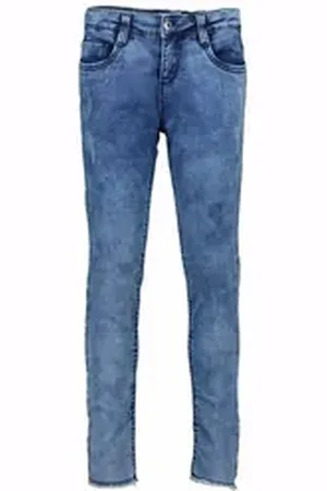 Blue Seven Stretch-Jeans Mädchen Jeans Hose Jog-Jeans destroy Silberstreifen blau blau 140
