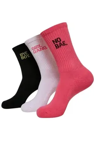 Mister Tee MisterTee Strümpfe MisterTee Unisex Girl Gang Socks 3-Pack (1-Paar) rosa 47-50