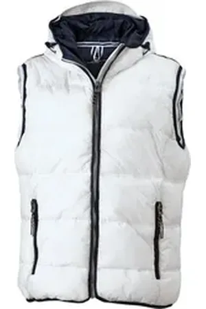 James & Nicholson Steppweste JN 1076 Herren Bodywarmer "Maritim" weiß XL