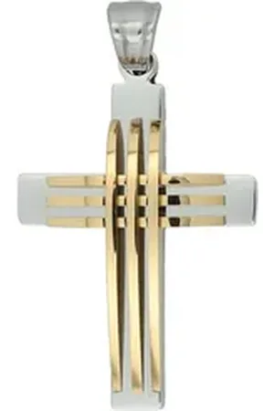 Akzent Kettenanhänger Nyrelle Kreuz aus Edelstahl, ionenplattiert & bicolor bunt
