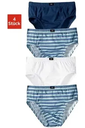 H.I.S H.I.S Slip (Packung, 4-St) cooler uni-Streifen-Mix blau 92