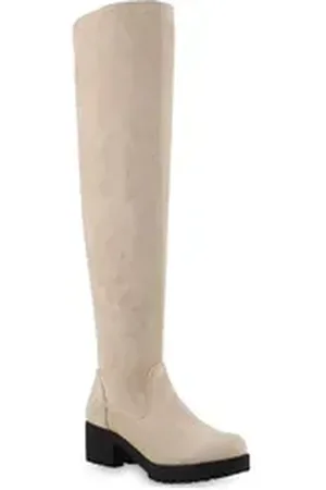 VAN HILL 823456 Overkneestiefel Bequeme Schuhe beige 36 EU