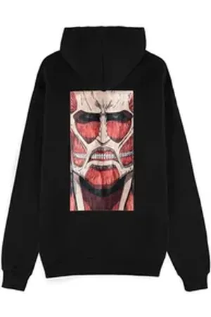 Attack on Titan Kapuzensweatshirt Colossus God Of Destruction Hoodie schwarz XL