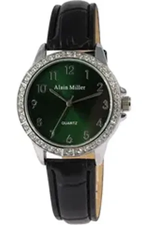 Alain Miller Quarzuhr 1900311 Damenuhr mit Lederimitationsband, 22,2 cm