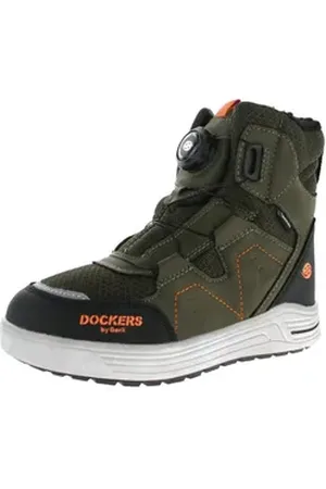 Dockers By Gerli Kinder Boots Schlupfstiefel grün 33
