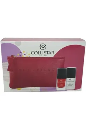 Collistar Nagellack Nagellack 111 Rosso Milano 10 ml+3in1 Base+Kosmetiktasche