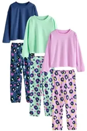 Next Pyjama 3er-Pack Schlafanzug-Jogginghosen mit Animal-Print (6 tlg) rosa 122 (7 J.)