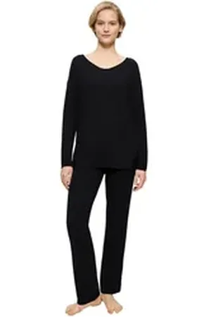 Triumph Pyjama Timeless Sensuality PK LSL (2 tlg) atumgsaktiv und weich schwarz 46