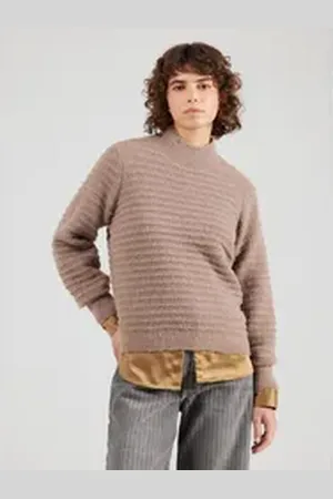 VILA Stehkragenpullover VITERRA (1-tlg) Plain/ohne Details beige S