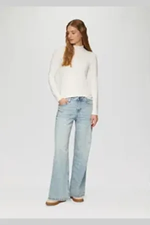 QS by s.Oliver 5-Pocket-Jeans Jeans Suri / Regular Fit / Mid Rise / Wide Leg blau 42/30